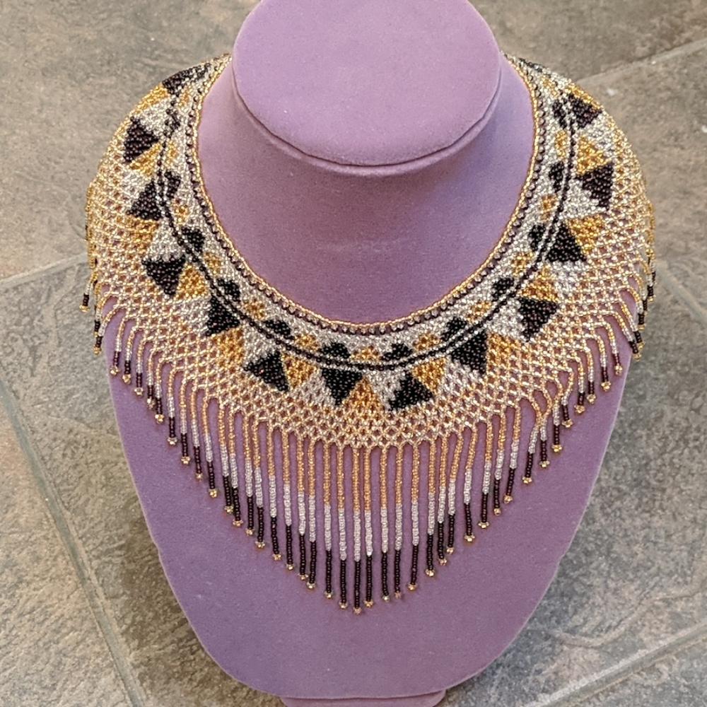 Hand beaded gorgeous necklace